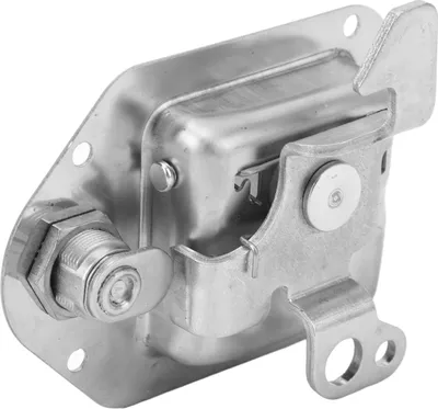 Image de 1 paire de loquets pour boîte à outils de camion, poignée en acier inoxydable pour boîte à outils, cadenas à clé avec 4 clés pour remorques de camping-cars, UTV, ATV