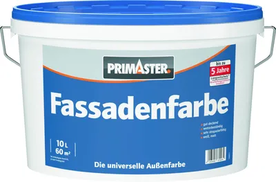 Produktbild von Primaster Fassadenfarbe 10 L weiß matt