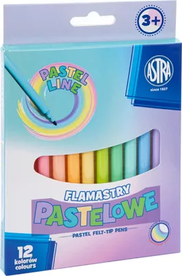 Produktbild von Marker 12 Farben Pastell ASTRA