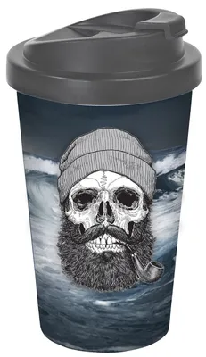 Produktbild von Coffee to go Becher Sailor Skull 400ml