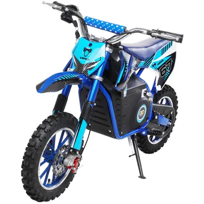 Produktbild von Actionbikes Motors Kinder Crossbike Viper | Elektro Motorrad - 1000 Watt - Bis 24 km/h - Motorcrossbike - Pocketbike - Dirt Bike - Drosselbar (Blau)