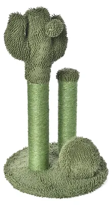 Image de A. Griffoir pour chats d'intérieur, modèle cactus, 3 poteaux, 68 cm, vert