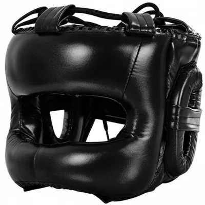 Produktbild von Kopfschutz für Kickboxen – Verstellbarer Helm – Schwarz