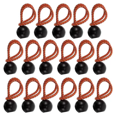 Produktbild von 30 Stück elastische Kugelgummiseile mit Schnalle für Zelt- und Planenbefestigung