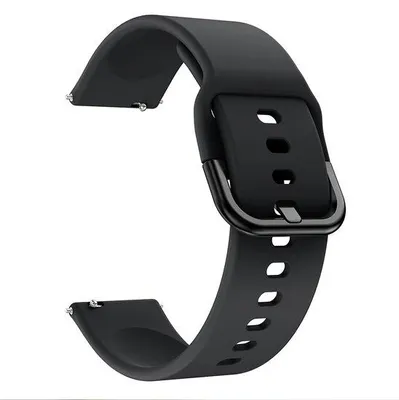 Produktbild von By Qubix passend für Garmin Venu 2 & 3 - Silikon-Sportarmband - Schwarz