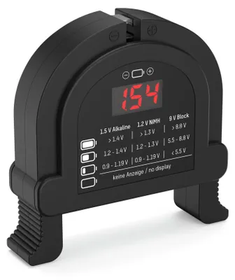 Produktbild von ANSMANN Universal Akku- und Batterietester für AAA/AA/Baby C/Mono D/9V