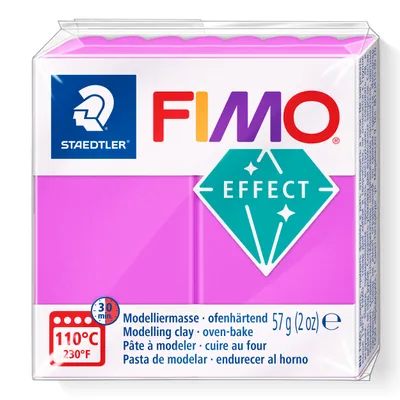 Zdjęcie produktu dla Staedtler FIMO 8010, Glinka do modelowania, Fioletowy, Dorosły, 1 szt., Neon purple, 1 kol.