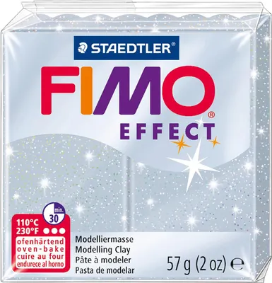 Produktbild von Staedtler FIMO 8020, Knetmasse, Silber, 1 Farben, 110 °C, Deutschland, 30 min
