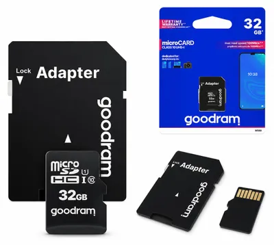 Zdjęcie produktu dla GoodRam karta pamięci 32GB microSDHC kl. 10 UHS-I + adapter