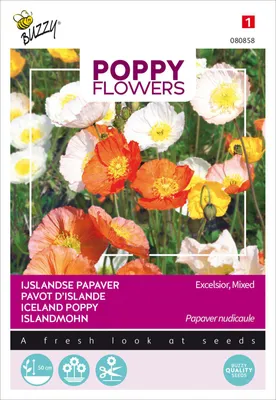 Productafbeelding van Mohnbloem in IJsland | Mogelzaden van Buzzy Seeds