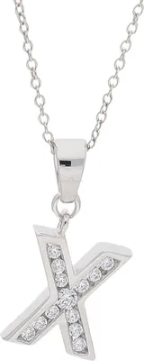 Produktbild von JuwelmaLux Anhänger 925/000 Sterling Silber Buchstabe "X" mit Zirkonia JL10-02-2284