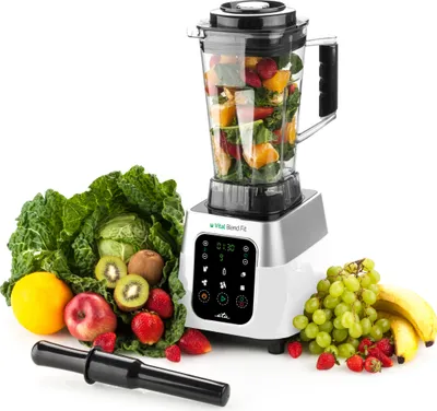 Produktbild von ETA Tischmixer Vital Blend Fit ETA310090000, 1800 W, Elektronische Steuerung, 6 voreingestellten Programmen, 9 Geschwindigkeiten, bis 26 000 Umdrehungen/min, PULSE Funktion, Messer aus Edelstahl, Volumen von 2 l, Tritan, BPA free, rutschfeste Füße
