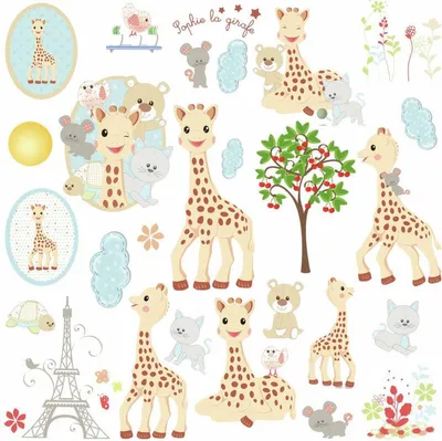 Image de Stickers repositionnables Sophie la Girafe