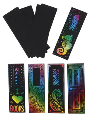 Produktbild von EDUPLAY 370174 Scratch Art Lesezeichen, 5 x 15 cm (20er Pack)