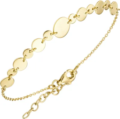 Produktbild von Armband 925 Sterling Silber gold vergoldet 19 cm