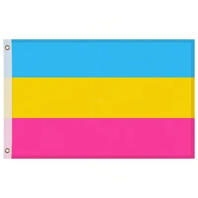 Produktbild von Pansexuelle LGBTQ+ Flagge 150x90cm mit Ösen