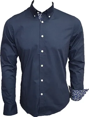Produktbild von Brandneu Designer Herrenhemd CARISMA Navy uni CRM8238 M