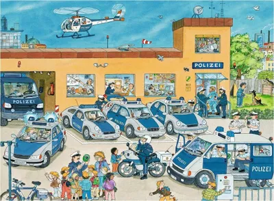 Produktbild von Polizeirevier. Puzzle 100 Teile XXL