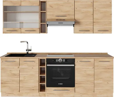 Immagine prodotto di Cucina componibile Vicco Fame-Line Quercia dorata 235 cm , PL Rovere, Model 57547
