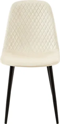 Produktbild von In And OutdoorMatch Stuhl Jeanna – Creme – 4er-Set – Samt – Hochwertige Polsterung – Luxusstuhl – Moderne Optik