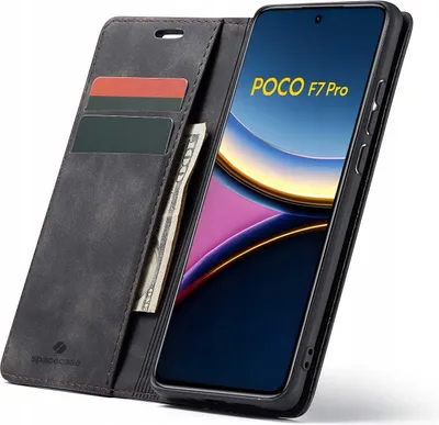 Produktbild von Spacecase Brieftasche Poco F7 Pro schwarz