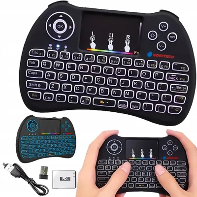Obrázek produktu pro Bezdrátová klávesnice Nobitech KL105 s touchpadem a RGB podsvícením