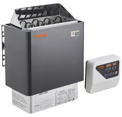 Produktbild von VEVOR Saunaofen, 8KW Elektrischer Saunaofen, 400V 3N Tragbarer Innen-/Außen-Saunaofen mit 3h Timer, Eingebaute Steuerung für 8-12 m³ Zuhause, Gewerblicher Hotel-Spa-Duschgebrauch, Max 110℃, 6 kW, Externe Steuerung-a