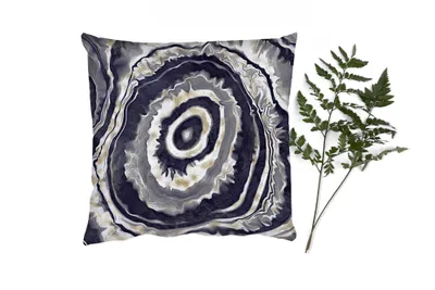 Produktbild von MuchoWow® Zierkissen Sofakissen Wohnzimmer Dekokissen 50x50 cm Achat - Gold - Geodestin - Marmor - Komfort - Sofakissen