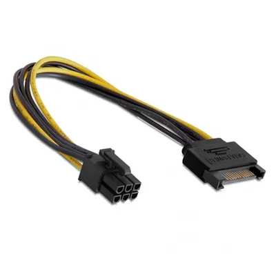 Produktbild von K26 SATA Kabel 15Pin auf 6Pin PCI Express Stromkabel Power Adapter Grafikkarte