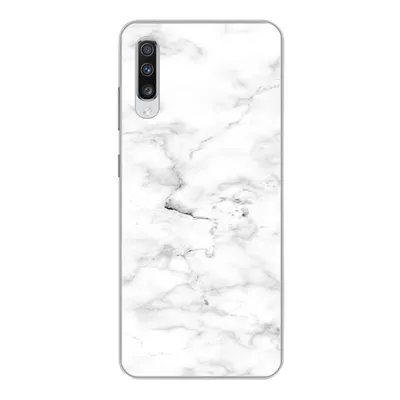 Produktbild von MuchoWow® Handyhülle Schutzhülle Hülle für Samsung Galaxy A70 Marmor - Weiß - Grau Silikon Softcase Handy Hülle - Schutzhaube