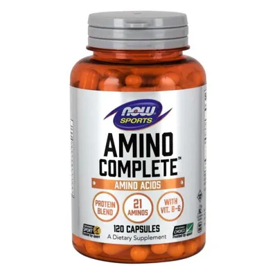 Produktbild von Amino kompletter Aminosäurekomplex 120 Kapseln NOW FOODS