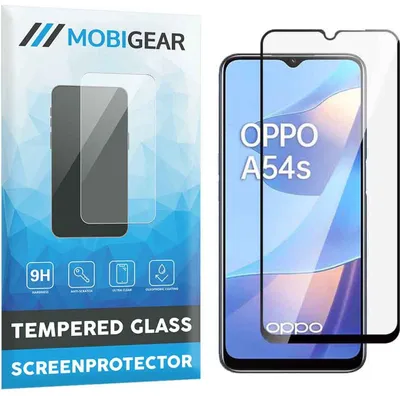 Produktbild von Mobigear Premium Displayschutz für OPPO A54s, gehärtetes Panzerglas, Displayschutzfolie - Kompatibel mit Hüllen - Schwarz