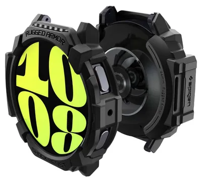 Obrázok produktu pre Spigen Rugged Armor, Skupina, Smartwatch, Čierna, Samsung, Galaxy Watch 7 (44mm), Termoplastický polyuretán (TPU)