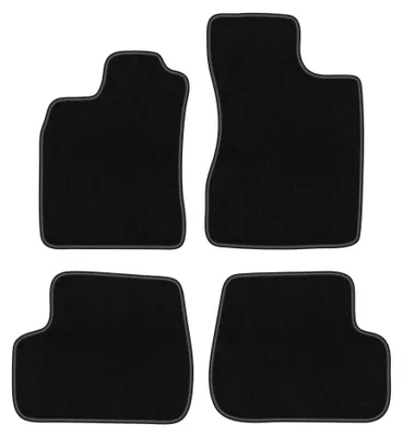 Produktbild von Velours-Fußmatten für Renault Twingo I 1993-2006 (Schrägheck) – 4-tlg, Schwarz, passgenau – Wielganizator BASIC