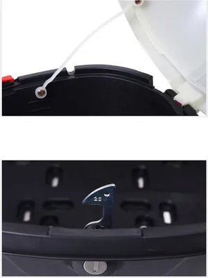 Produktbild von Motorrad-Heckbox, Helm, Gepäckaufbewahrung, Topcase, großes Fassungsvermögen, universell für Elektromobile, weiße Größe