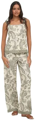 Image de Pantalon Only ONLLIANA LEYA PULL UP PAISLEY PANT pour Femme