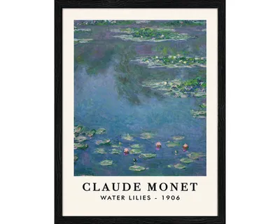 Produktbild von Gerahmtes Bild Monet Water Lilies 33x43 cm