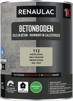 Produktbild von RENAULAC Betonbodenfarbe seidenmatt kiese 2.5 l