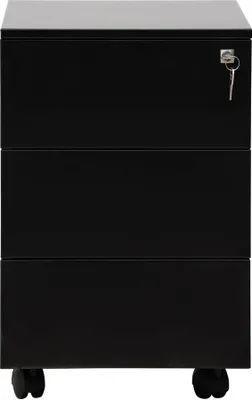 Produktbild von Gürkan Rollcontainer schwarz 3 Auszüge 40,0 x 60,0 x 61,0 cm