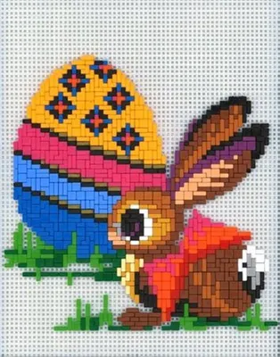 Produktbild von Stick it® Osterhase mit Ei ca. 1.600 Teile mit XXL-Steckvorlage