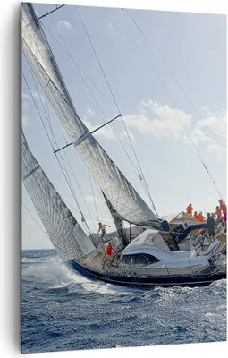 Produktbild von Bild auf Leinwand - Leinwandbild - Einteilig - Segelschiff Meer - 80x120cm - Wand Bild - Wanddeko - Wandbilder - Leinwanddruck - Wanddekoration - Leinwand bilder - Wandbild - PA80x120-4032