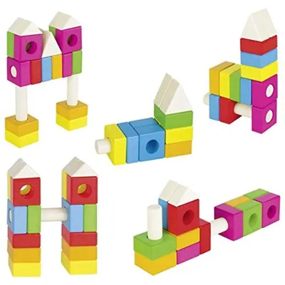 Produktbild von Goki-58589 3D-Puzzles 3DGOKIMModule, Mehrfarbig (58589)
