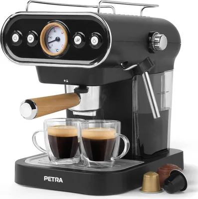 Obrázok produktu pre PETRA Espresso stroj 3v1 Kávovar Kapsulový stroj 19 bar tlakové čerpadlo