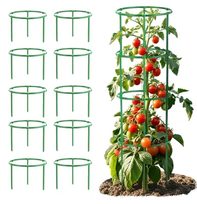 Produktbild von Omgoods – 20-teiliges Tomatenstützen-Set mit verstellbarer Höhe