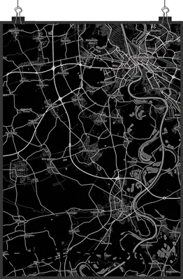 Produktbild von Mr. & Mrs. Panda Bild Schifferstadt DIN A4 - Geschenk, Posterdruck, drucke, Stadt Dorf Karte Landkarte Map Stadtplan, Wandbild, Plakat, wanddeko