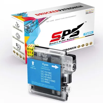 Produktbild von LC-980C Tintenpatrone Kompatibel für Brother DCP-195 C | 1x Cyan