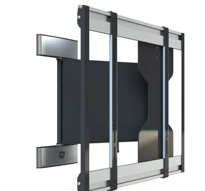 Immagine prodotto di SMS Slim Swing - Kit di montaggio (supporto a parete, braccio girevole) - per display LCD - alluminio - nero/argento - dimensioni schermo: 81,3-116,8 cm (32"-46")