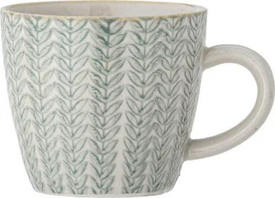 Produktbild von Bloomingville Becher MAPLE Blau Weiß 200 ml Tasse Kaffeebecher Teebecher
