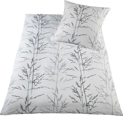 Produktbild von Optidream Baumwoll Seersucker Bettwäsche 135 x 200 cm Bettbezug 135 cm x 200 cm  Kopfkissenbezug 80 x 80 cm Gracia weiß
