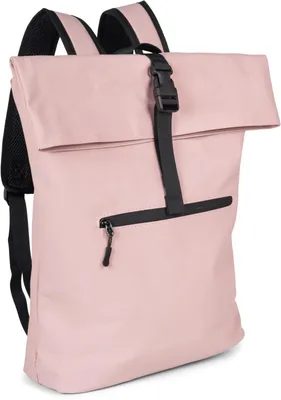 Produktbild von styleBREAKER Uni Rucksack Wasserfest in Seesack Optik, Backpack Einfarbig, Reißverschluss, Schnalle, Laptop Fach 02012408